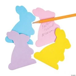 Bunny-Shaped Sticky Notes - 12 Pc.