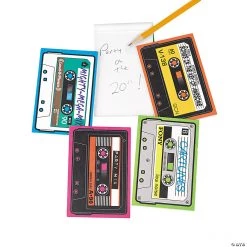 Cassette Shaped Notepads - 24 Pc.