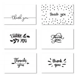 Cavepop Classic Thank You Cards - Set of 36