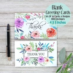 Colorful Floral Thank You Cards - Set of 36 -Cheap Invitations & Stationery Store colorful floral thank you cards set of 3614207512 a02NOWA
