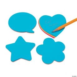 Colorful Fun-Shaped Sticky Notes - 12 Pc.