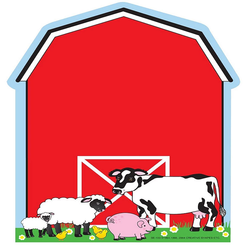 Creative Shapes Etc. - Large Notepad - Barn 3 Creative Shapes Etc. - Large Notepad - Barn