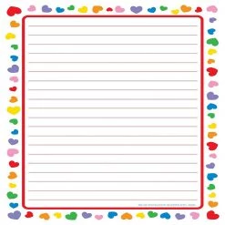 Creative Shapes Etc. - Large Notepad - Heart Border
