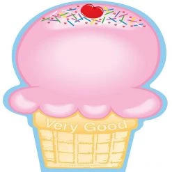 Creative Shapes Etc. - Large Notepad - Ice Cream Cone