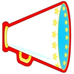 Creative Shapes Etc. - Large Notepad - Megaphone