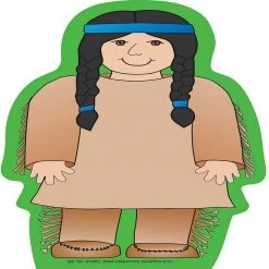 Creative Shapes Etc. - Large Notepad - Native American Boy