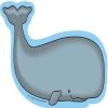 Creative Shapes Etc. - Large Notepad - Whale -Cheap Invitations & Stationery Store creative shapes etc large notepad whale14224600NOWA