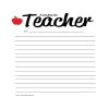 Creative Shapes Etc. - Note From Teacher - Notes To Parents -Cheap Invitations & Stationery Store creative shapes etc note from teacher notes to parents14224434NOWA