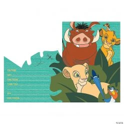 Disney The Lion King Invitations - 8 Pc. -Cheap Invitations & Stationery Store disney the lion king invitations 8 pc 13936367 a02