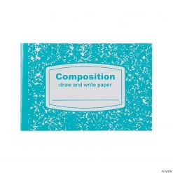 Draw & Write Half-Sized Composition Books - 12 Pc.