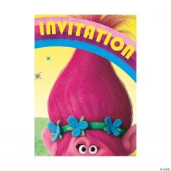 DreamWorks Trolls World Tour Birthday Party Invitations- 8 Pc.