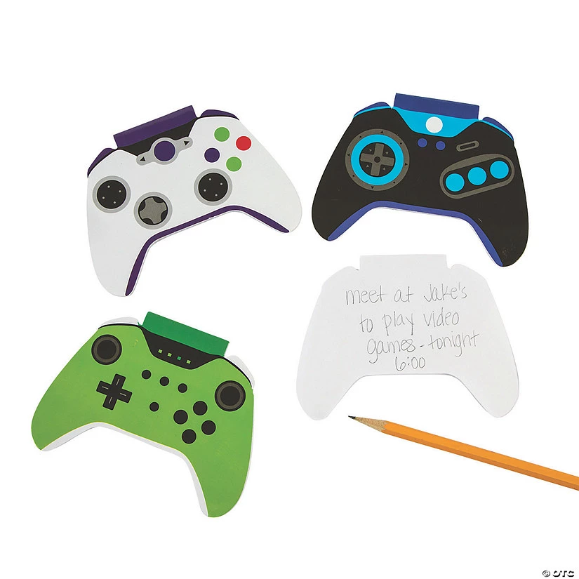 Game Controller Shaped Notepads - 24 Pc. 3 Game Controller Shaped Notepads - 24 Pc.