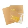 Gold Bridal Shower Thank You Cards - 12 Pc.