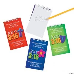 John 3:16 Spiral Notepads - 24 Pc.