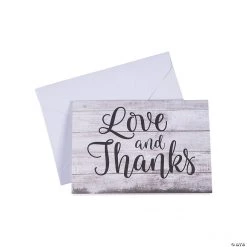 Love & Thanks Thank You Cards - 12 Pc.