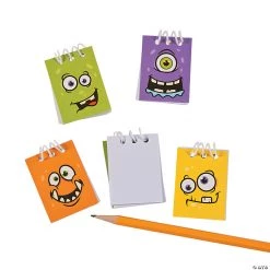 Monster Face Mini Spiral Notepads