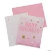 One Little Star Girl Baby Shower Invitations - 8 Pc. -Cheap Invitations & Stationery Store one little star girl baby shower invitations 8 pc 13812957