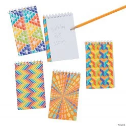 Optical Illusion Spiral Notepads - 24 Pc.