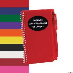Personalized Spiral Notebooks with Pens - 12 Pc.