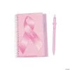 Pink Ribbon Courage Hope Strength Spiral Notebook & Pen Sets - 12 Pc. -Cheap Invitations & Stationery Store pink ribbon courage hope strength spiral notebook and pen sets 12 pc 12 2958