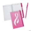 Pink Ribbon Spiral Notebook & Pen Sets - 12 Pc. 2 Pink Ribbon Spiral Notebook & Pen Sets - 12 Pc. -Cheap Invitations & Stationery Store pink ribbon spiral notebook and pen sets 12 pc 13744392