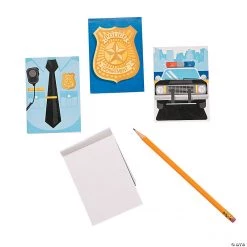 Police Party Notepads - 12 Pc.