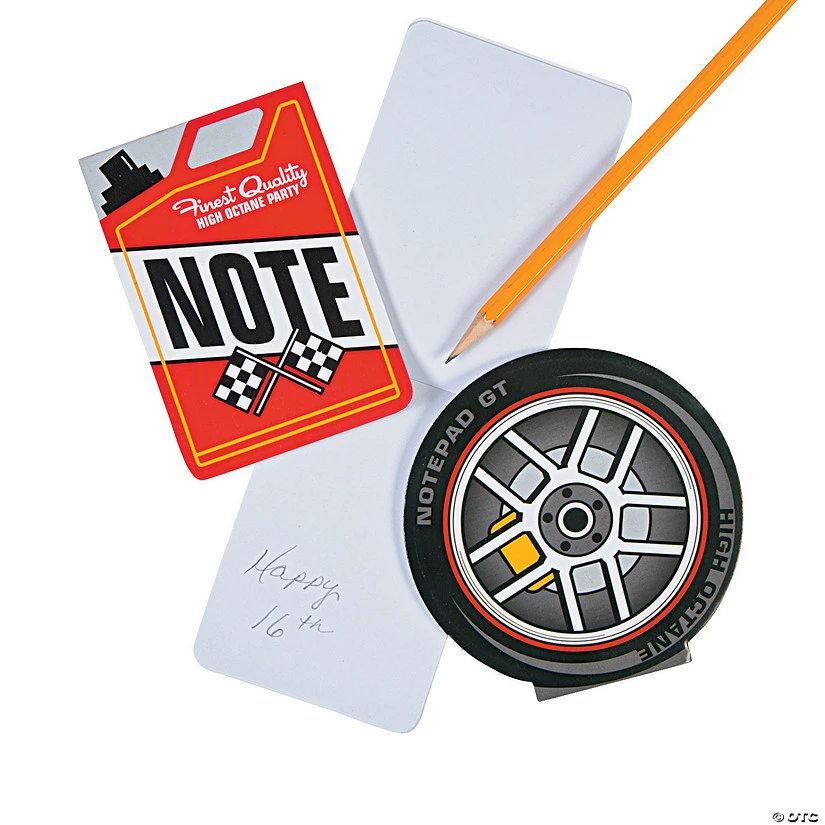 Race Car Notepads - 24 Pc. 3 Race Car Notepads - 24 Pc.