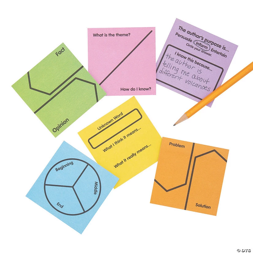 Reading Response Sticky Notes - 12 Pc. 2 Reading Response Sticky Notes - 12 Pc.