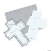 Silver Cross Invitations - 8 Pc. -Cheap Invitations & Stationery Store silver cross invitations 8 pc 13843543