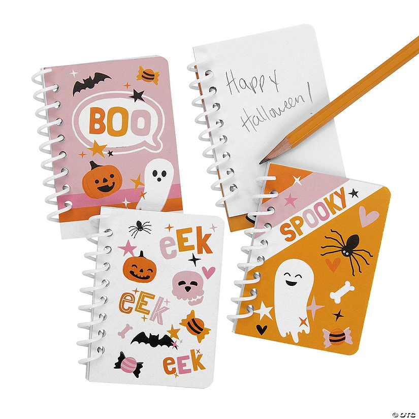 Spooky Fun Halloween Spiral Notepads - 24 Pc. 3 Spooky Fun Halloween Spiral Notepads - 24 Pc.