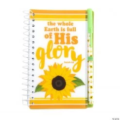 Sunflower Spiral Notebooks with Pen - 12 Pc.