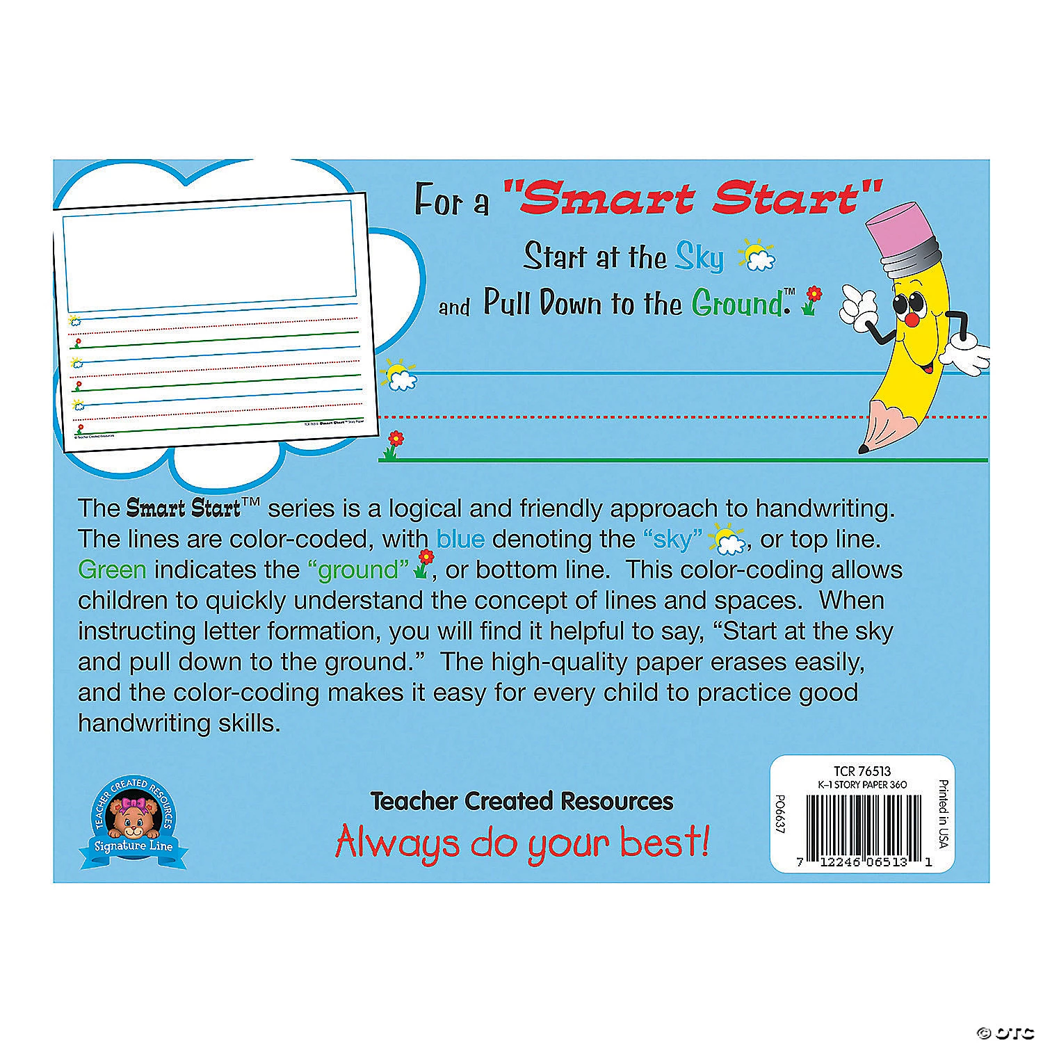 Teacher Created Resources Smart Start K-1 Story Paper, 360 Sheets Per Pack 4 Teacher Created Resources Smart Start K-1 Story Paper, 360 Sheets Per Pack - Image 2