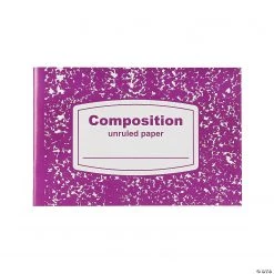 Unruled Half-Sized Composition Books - 12 Pc.